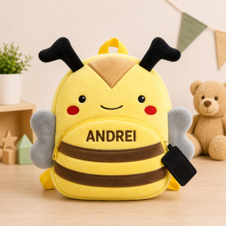 Back to School - Ghiozdan de plus personalizat cu nume – Albina