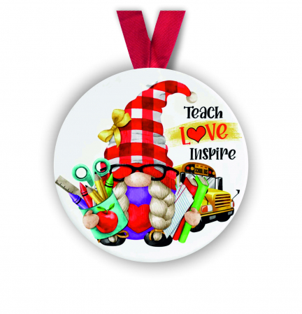 Globuri Personalizate  - Glob personalizat cu nume gnom teacher 8 cm
