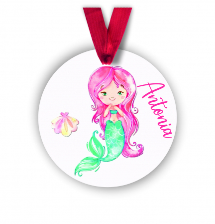 Globuri Personalizate  - Glob personalizat cu nume sirena 8 cm