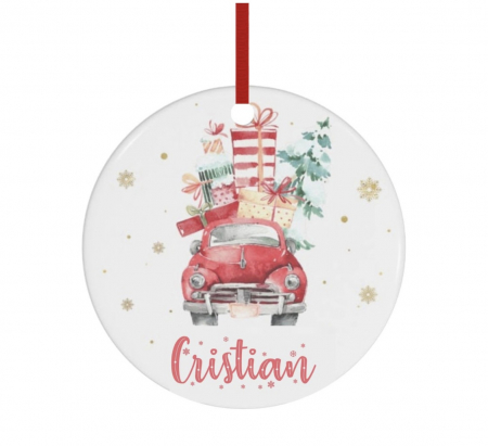 Globuri Personalizate  - Glob personalizat cu nume masina 8 cm