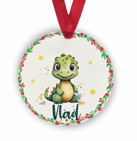 Globuri Personalizate  - Glob personalizat cu nume Dinozaur festiv