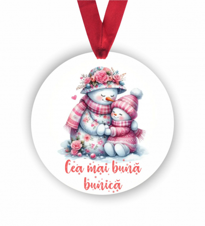 Globuri Personalizate  - Glob personalizat pentru bunica Oameni de zapada