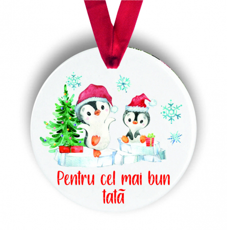 Globuri Personalizate  - Glob personalizat pentru tata Pinguini