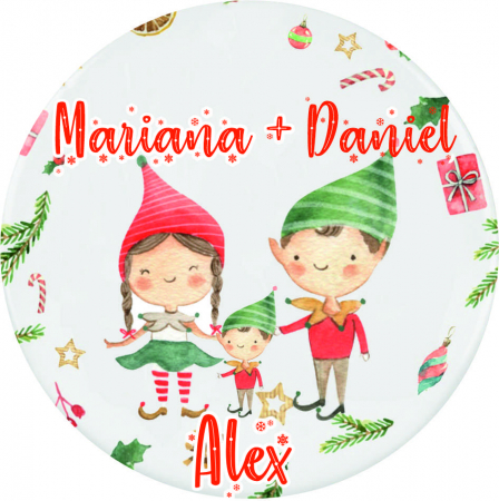 Globuri Personalizate  - Glob personalizat pentru familie spiridusi
