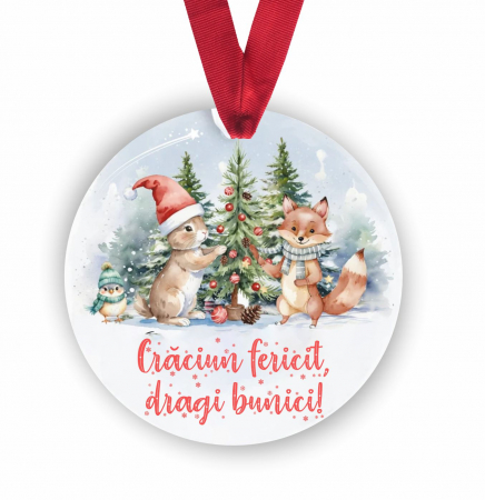 Globuri Personalizate  - Glob personalizat pentru bunici Craciun fericit