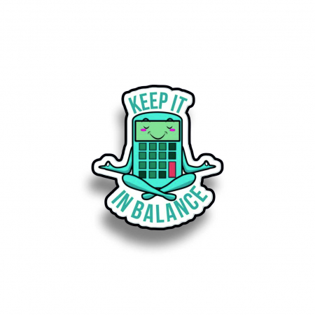 Insigne/Brose - Insigna personalizata cu brosa Keep it in balance