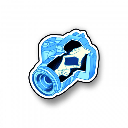 Insigne/Brose - Insigna personalizata cu brosa Photography action