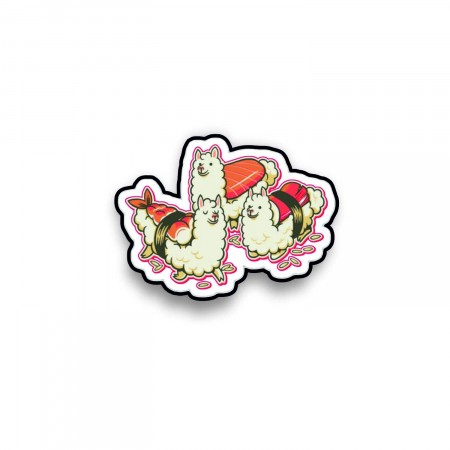 Insigne/Brose - Insigna personalizata cu brosa Alpaca sushi
