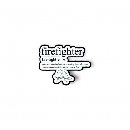 Insigne/Brose - Insigna personalizata cu brosa Firefighter definition