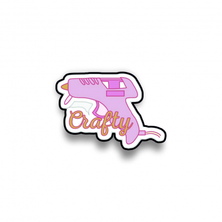 Insigne/Brose - Insigna personalizata cu brosa Crafty gun