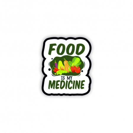 Insigne/Brose - Insigna personalizata cu brosa Food medicine