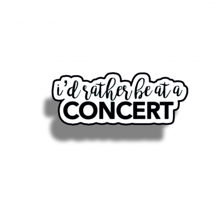 Insigne/Brose - Insigna personalizata cu brosa I'd rather be at a concert