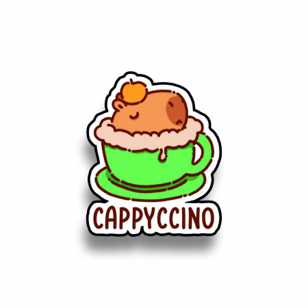 Insigne/Brose - Insigna personalizata cu brosa Cappyccino