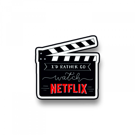 Insigna personalizata cu brosa Netflix