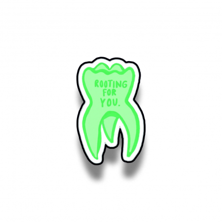 Insigne/Brose - Insigna personalizata cu brosa Rooting for you