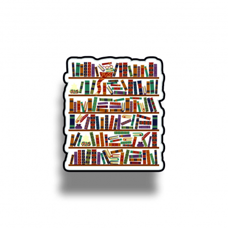 Insigne/Brose - Insigna personalizata cu brosa Bookshelf