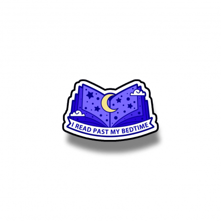 Insigne/Brose - Insigna personalizata cu brosa I read past my bedtime