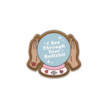 Insigne/Brose - Insigna personalizata cu brosa I see through you