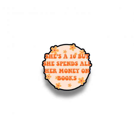 Insigne/Brose - Insigna personalizata cu brosa All money on books