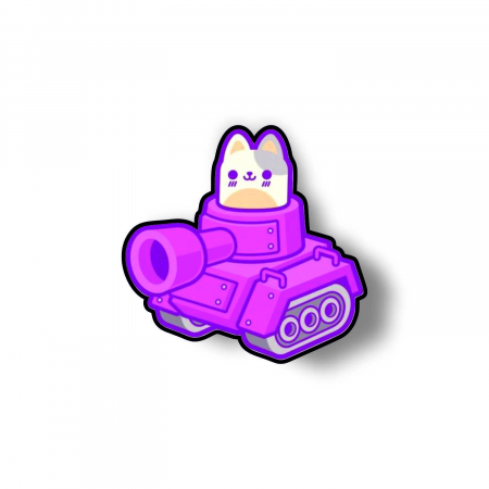 Insigne/Brose - Insigna personalizata cu brosa Tank cat