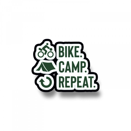 Insigne/Brose - Insigna personalizata cu brosa Bike camp repeat