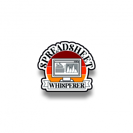 Insigne/Brose - Insigna personalizata cu brosa Spreadsheet whisperer