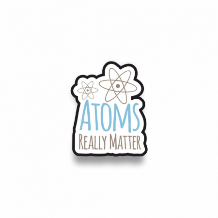 Insigne/Brose - Insigna personalizata cu brosa Atoms really matter