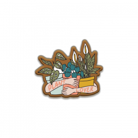Insigne/Brose - Insigna personalizata cu brosa Plant Lover