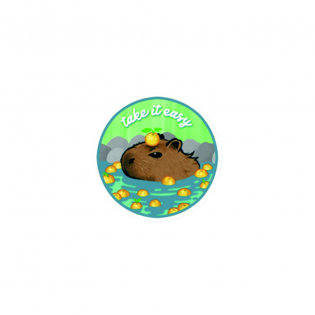Insigna personalizata cu brosa Take it easy