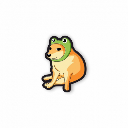 Insigne/Brose - Insigna personalizata cu brosa Frog dog