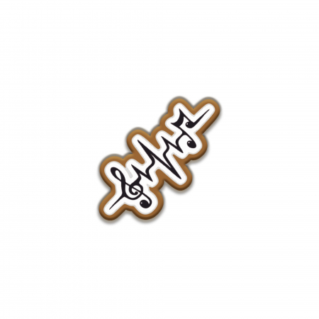 Insigne/Brose - Insigna personalizata cu brosa Music listening