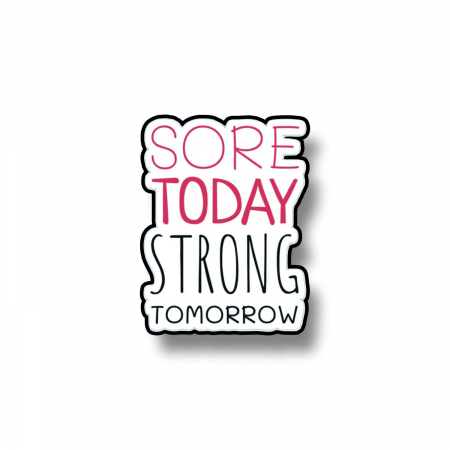 Insigne/Brose - Insigna personalizata cu brosa Sore today