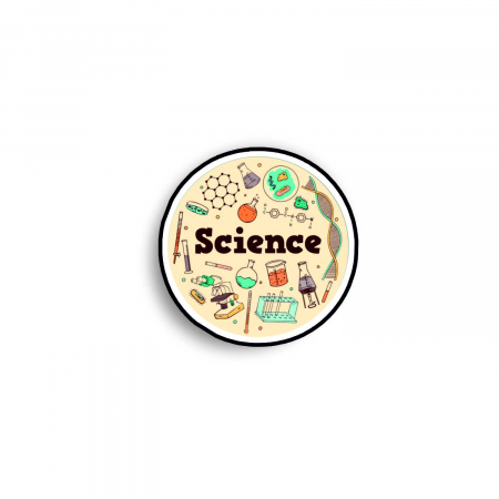 Insigna personalizata cu brosa Science