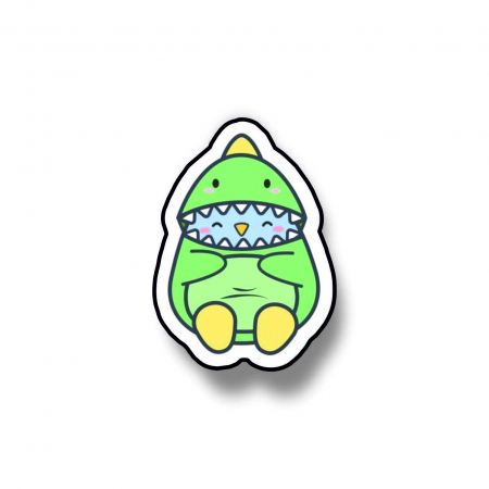 Insigne/Brose - Insigna personalizata cu brosa Penguin dinosaur