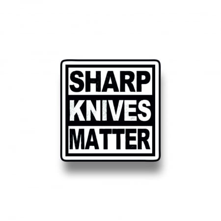 Insigne/Brose - Insigna personalizata cu brosa Sharp knives matter