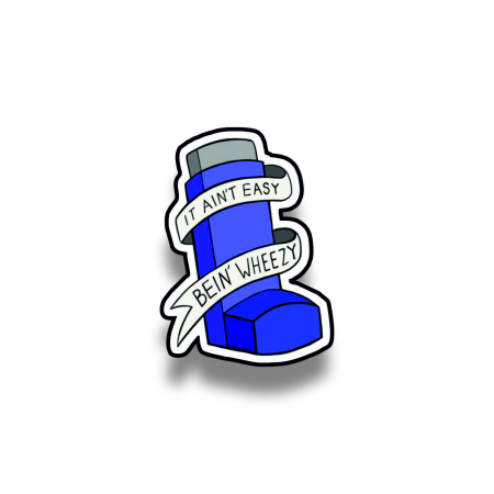 Insigne/Brose - Insigna personalizata cu brosa It ain't easy being wheezy