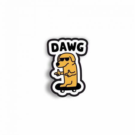 Insigne/Brose - Insigna personalizata cu brosa Dawg