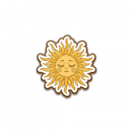 Insigne/Brose - Insigna personalizata cu brosa Soare