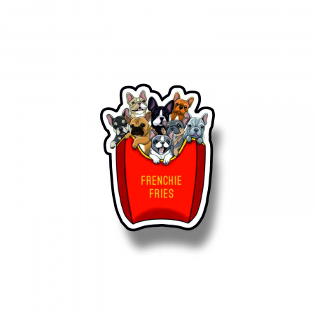 Insigne/Brose - Insigna personalizata cu brosa Frenchie fries