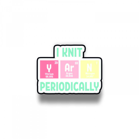 Insigne/Brose - Insigna personalizata cu brosa I knit periodically