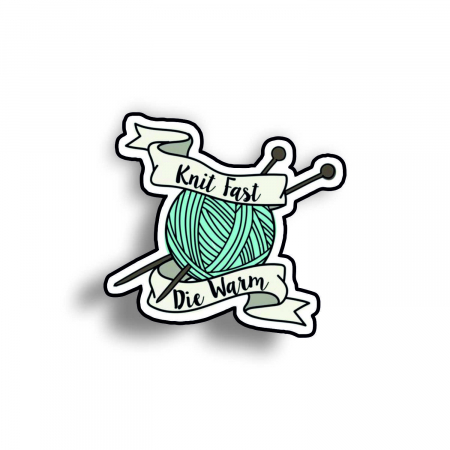 Insigne/Brose - Insigna personalizata cu brosa Knit fast
