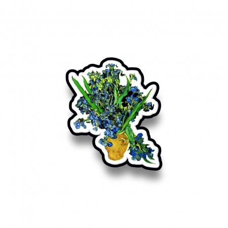 Insigne/Brose - Insigna personalizata cu brosa Gogh flowers