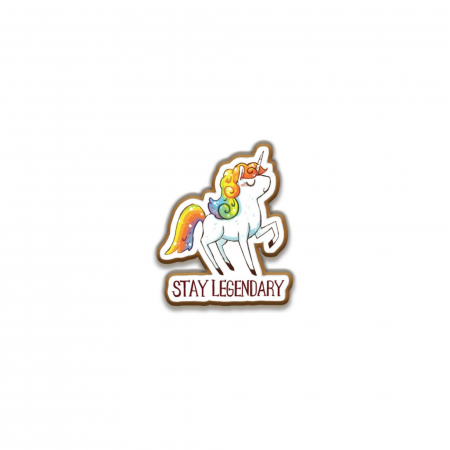 Insigne/Brose - Insigna personalizata cu brosa Stay legendary