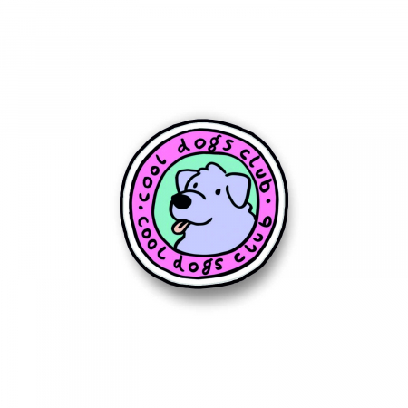 Insigne/Brose - Insigna personalizata cu brosa Cool dogs club