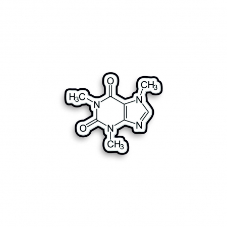 Insigne/Brose - Insigna personalizata cu brosa Caffein