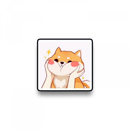 Insigna personalizata cu brosa Corgi cute