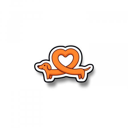 Insigna personalizata cu brosa Dog love