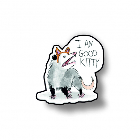 Insigne/Brose - Insigna personalizata cu brosa I am good kitty