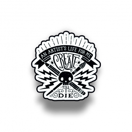 Insigne/Brose - Insigna personalizata cu brosa Create till I die