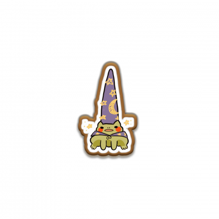 Insigne/Brose - Insigna personalizata cu brosa Wizard frog
